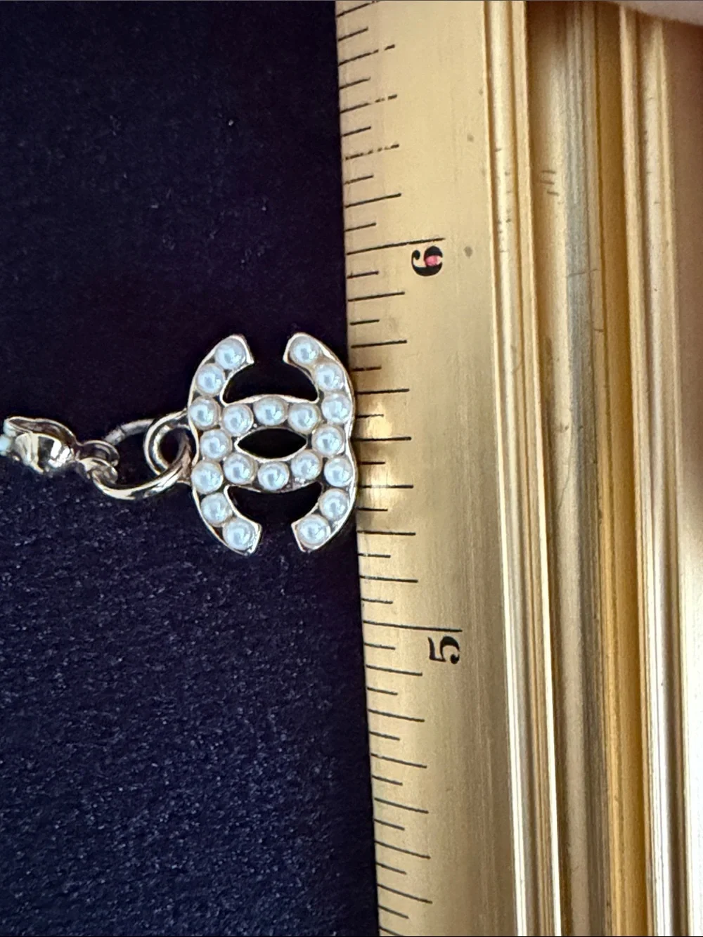Chanel Pearl Charm Bracelet in Ivory and Gold